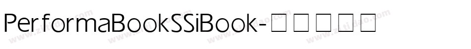Performa Book SSi Book字体转换